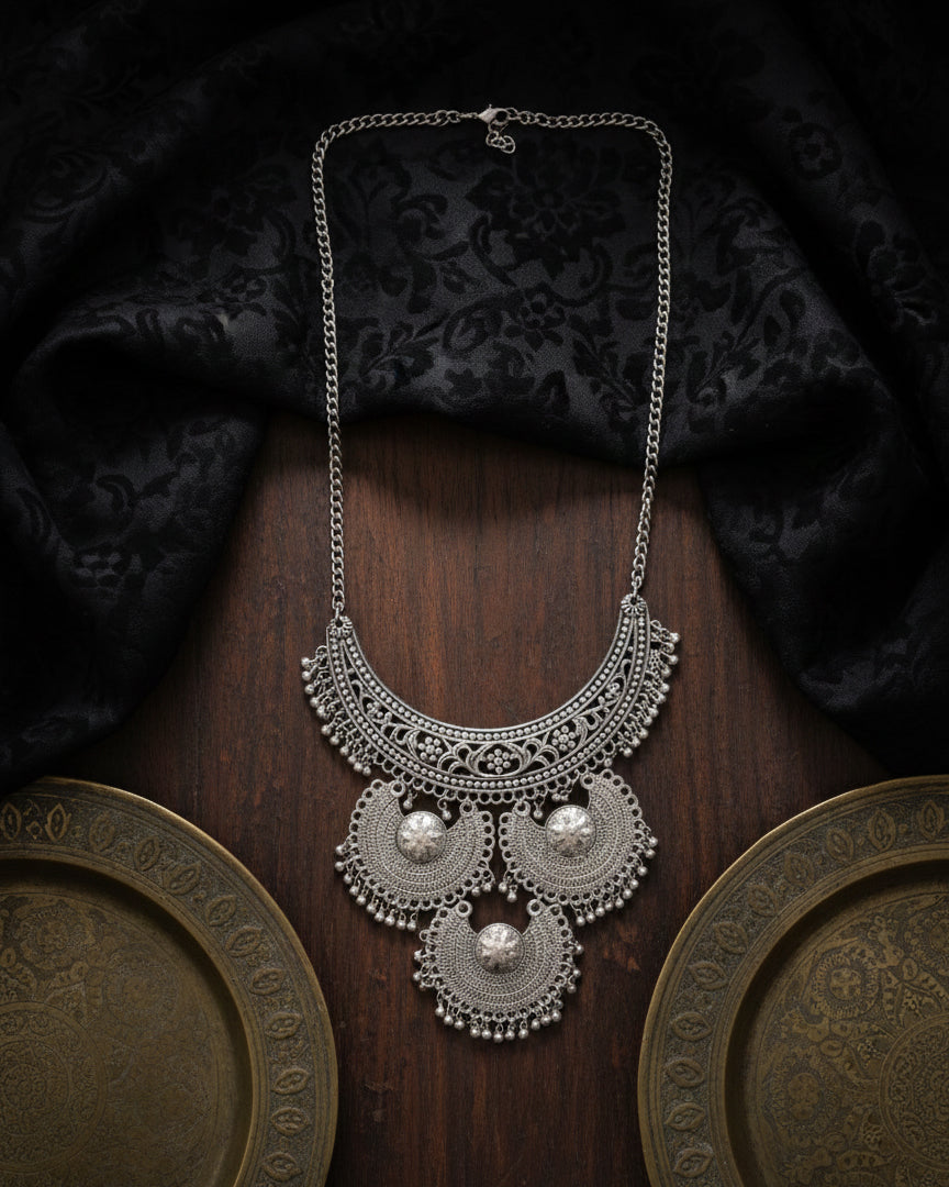 Kiyana Oxidised Necklace