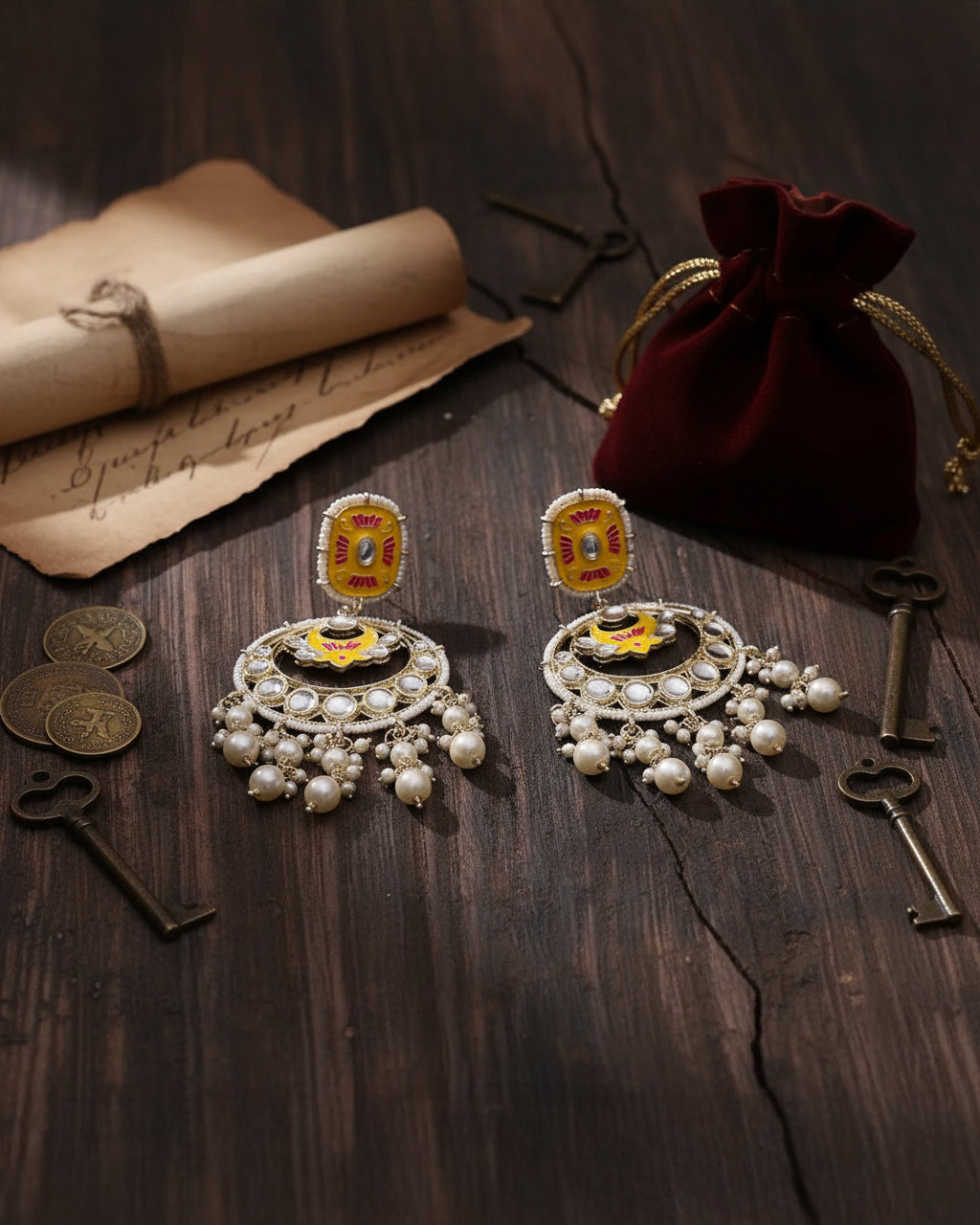 Yellow Shifa ChandBali