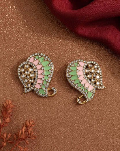 Mint Blush Urfi Stud