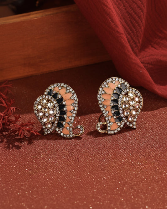 Peach Blue Urfi Stud