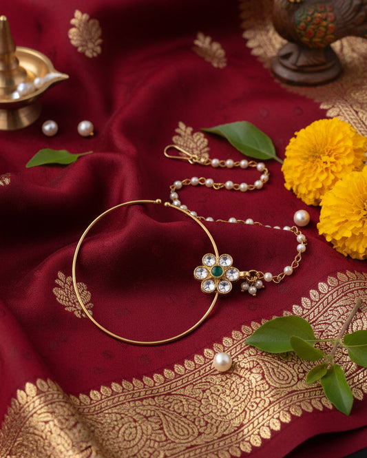 Green Suhana Bridal Nath
