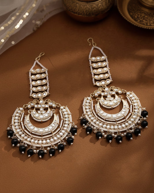 Black Rashmi Chandbali