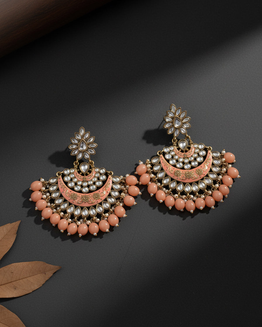 Peach Maisha Chandbali