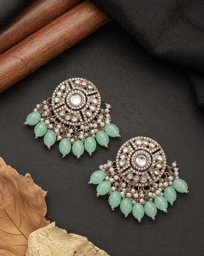 Mint Green Malti Earring