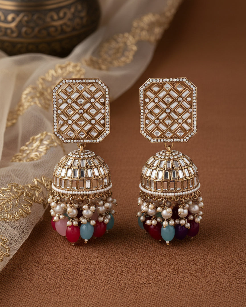 Multi Rayma Jhumka