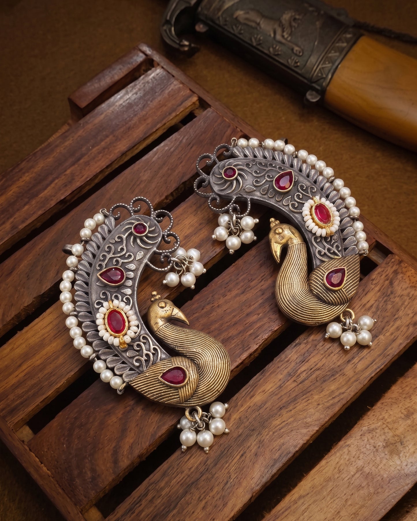 Ruby Uraisha Designer Ear Cuff Earring
