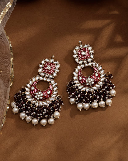 Maroon Anisha Chandbali