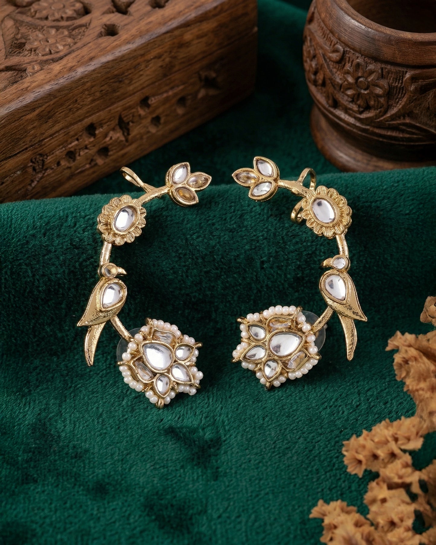 Silver Vamika Designer Ear Cuff Earring
