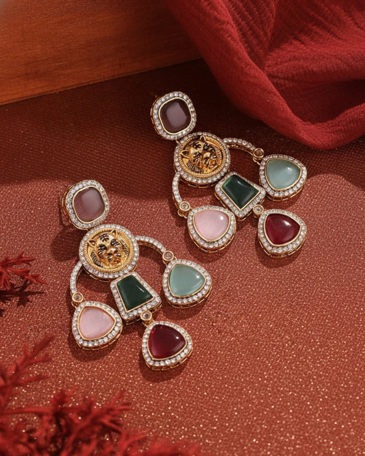 Multi Sabya Designer Earring