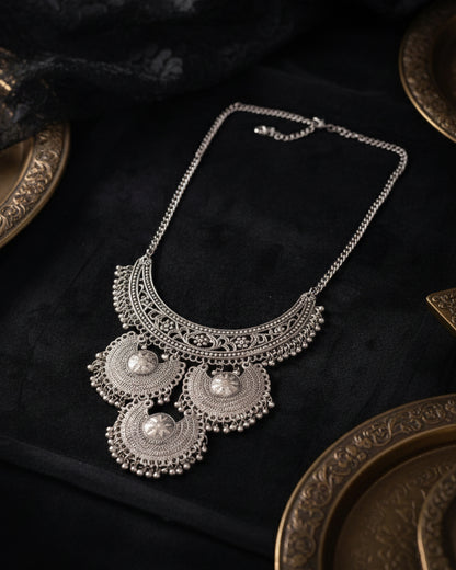 Kiyana Oxidised Necklace