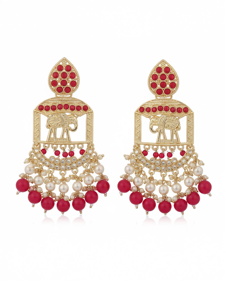 Pink Gomti Chandbali