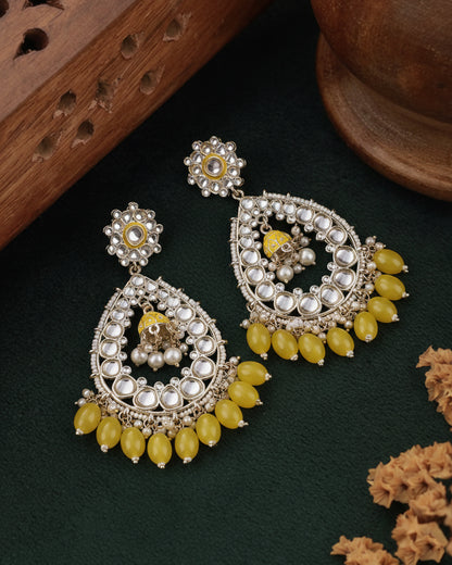 Yellow Jiyana Chandbali