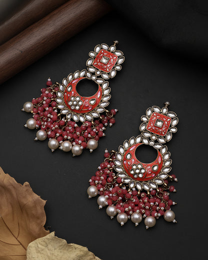 Coral Anisha Chandbali