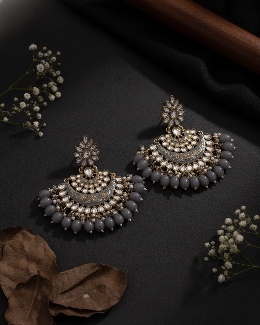 Grey Maisha Chandbali