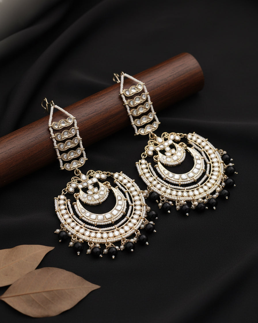 Black Rashmi Chandbali