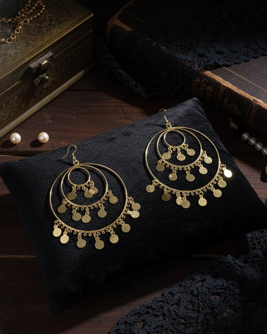 Pranav Oxidised Jhumka Earrings