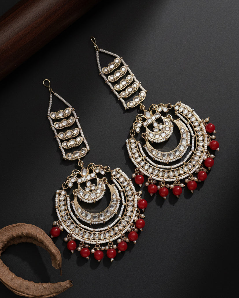 Red Rashmi Chandbali