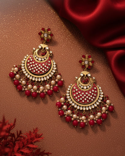 Pink Nazma Chandbali