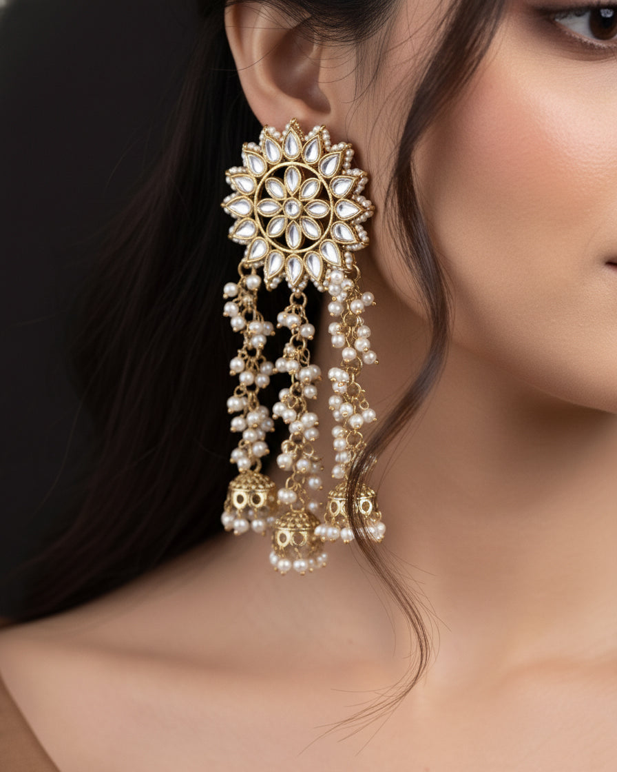 Ishla Designer Jhumki Chandbali