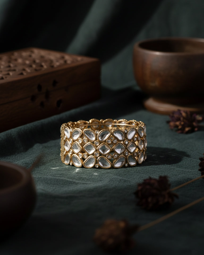 Chahat Polki Dupe Kada - Openable