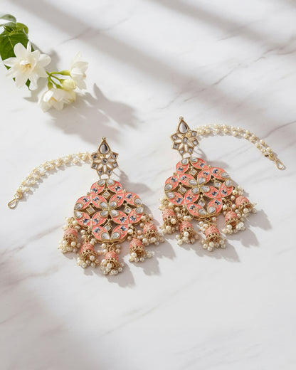 Coral Nyasa Designer Earring with Sahara