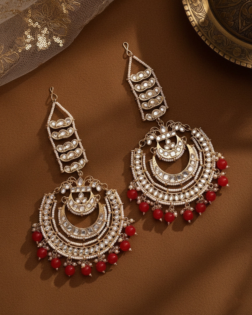 Red Rashmi Chandbali