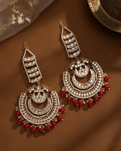 Red Rashmi Chandbali