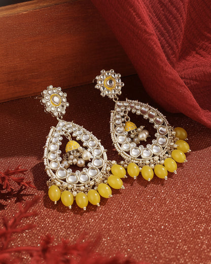 Yellow Jiyana Chandbali