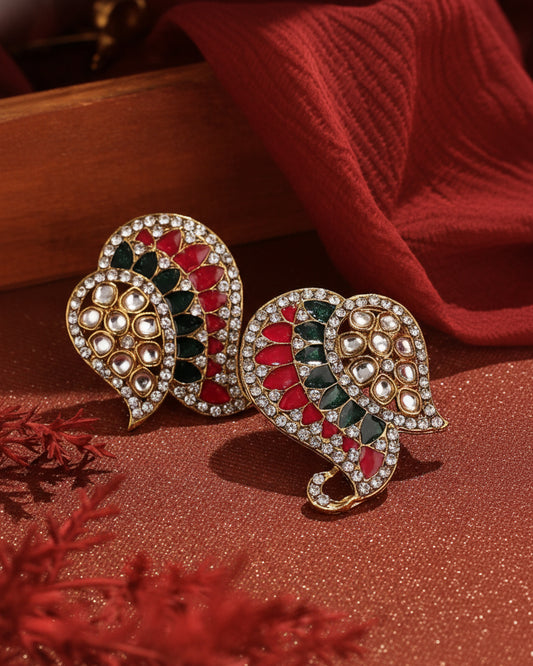 Pink Green Urfi Stud