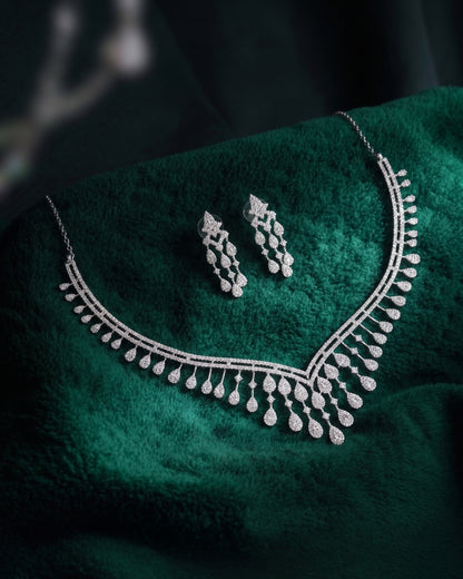 Adalynn American Diamond Necklace Set