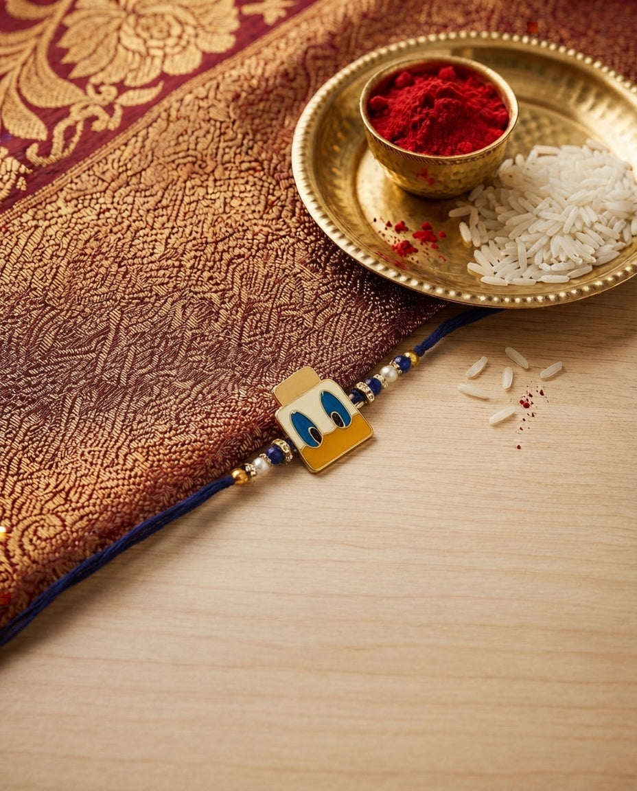 Dolan Duck Rakhi for Brother | Tilak Set Included