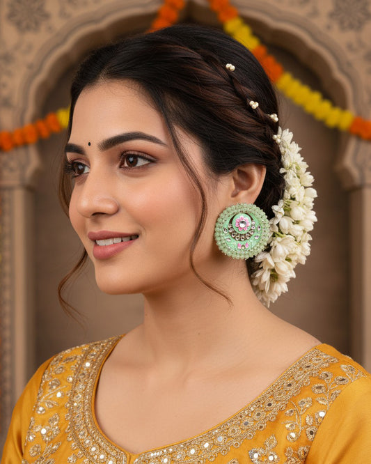 Mint Green Ashu Meena Stud