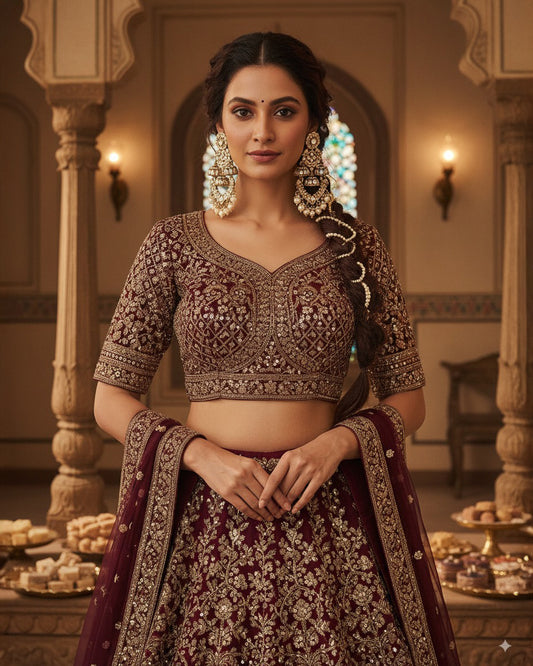 Pearl Taha Meenakari Zircon Jhumki Earring