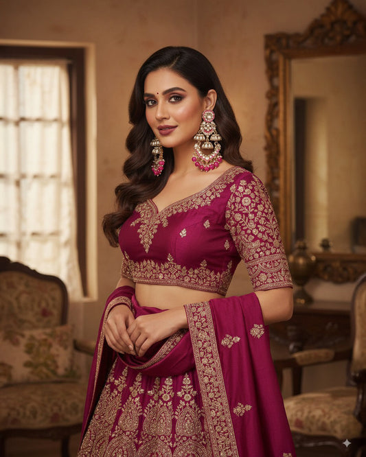 Pink Taha Meenakari Zircon Jhumki Earring