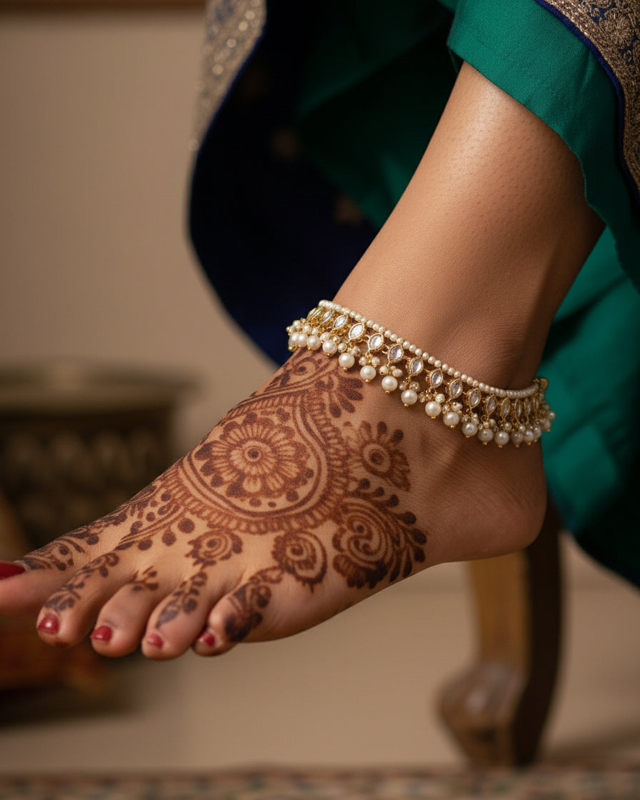 Parul Kundan Ethnic Payal Anklet