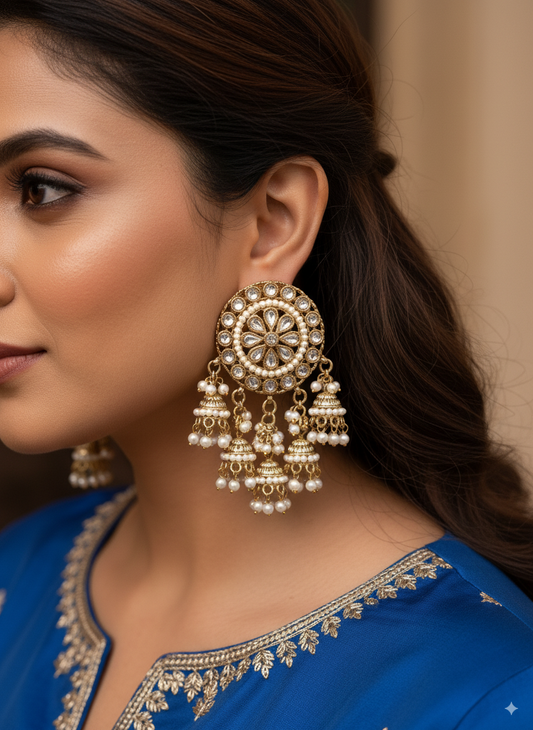 Pearl Aaranya Designer Earring