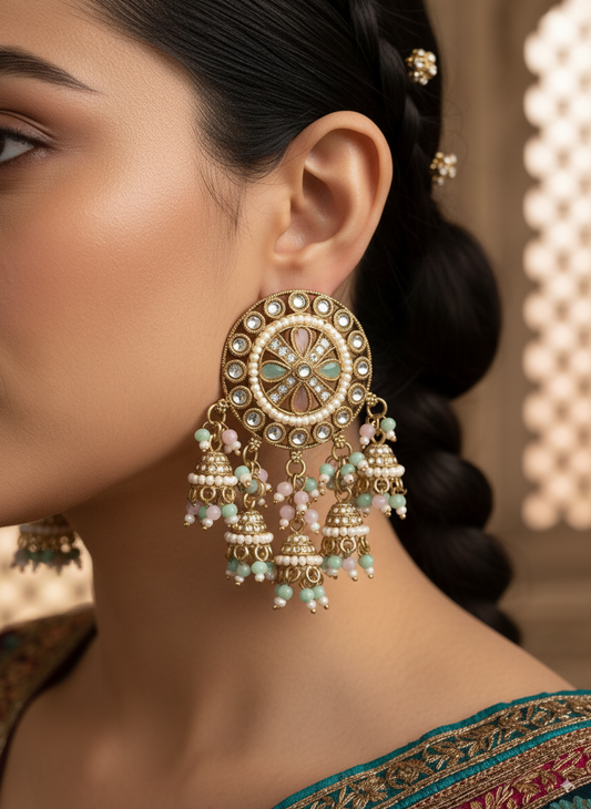 Pastel Aaranya Designer Earring