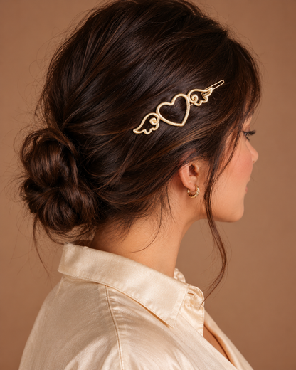 Quirky Hair Clip - Angel Heart