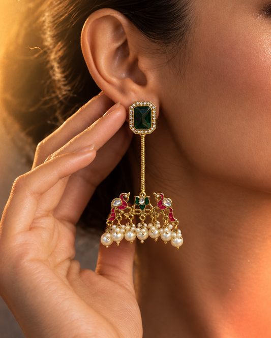 Green Rasleen Designer Earring