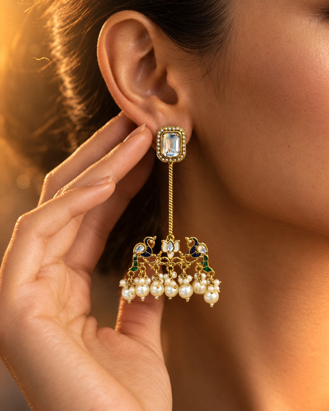 Ivory Rasleen Designer Earring