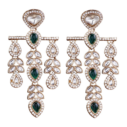 Green Japneet Premium Designer Zircone Earring