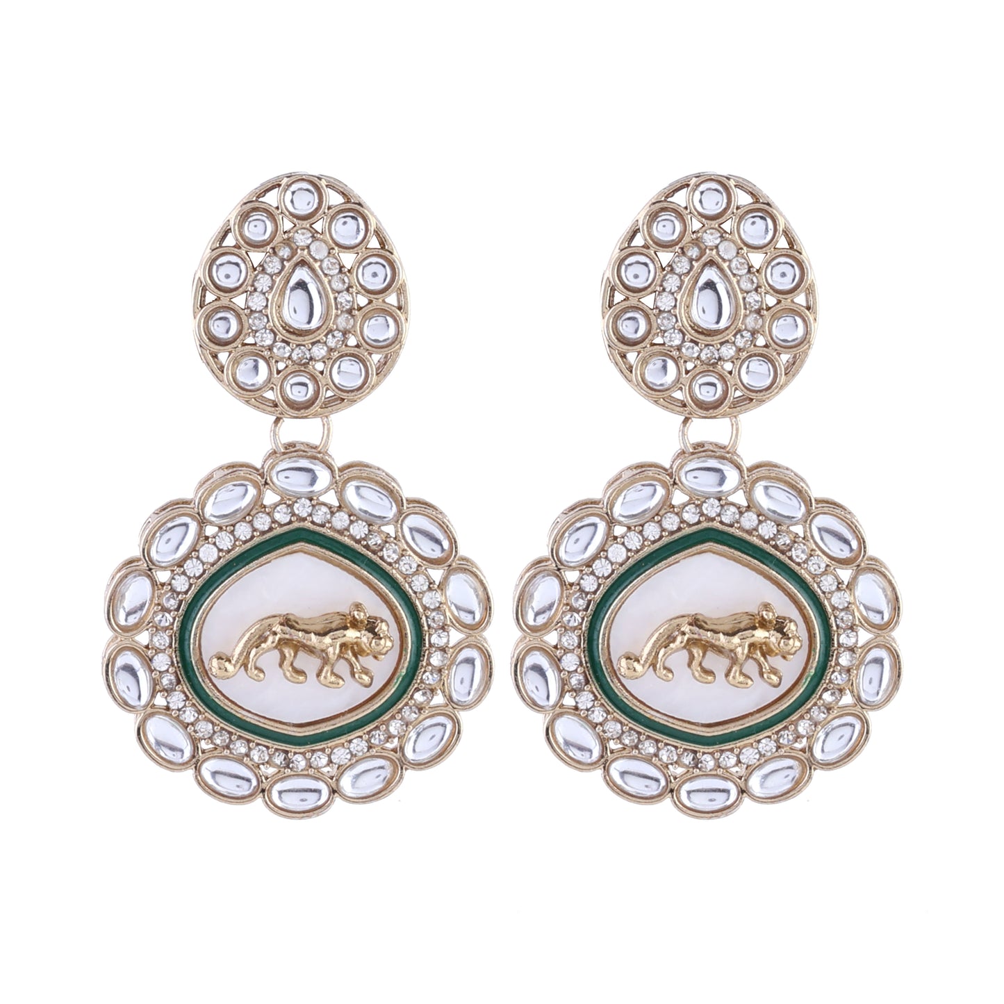 Green Avani Designer Earring