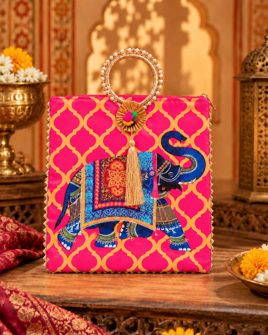 Pink Nimisha Hamper Bag
