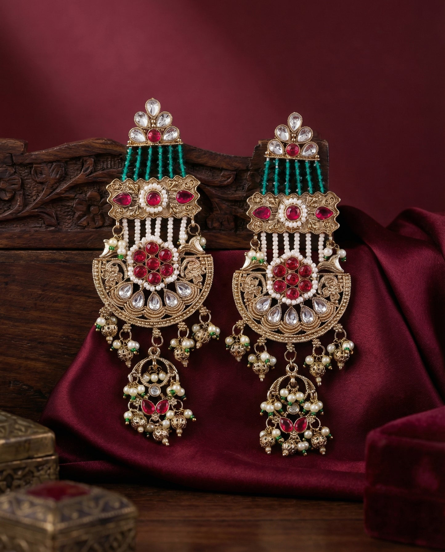 Krati Premium Zircone Kundan Earring