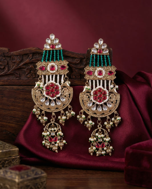 Krati Premium Zircone Kundan Earring