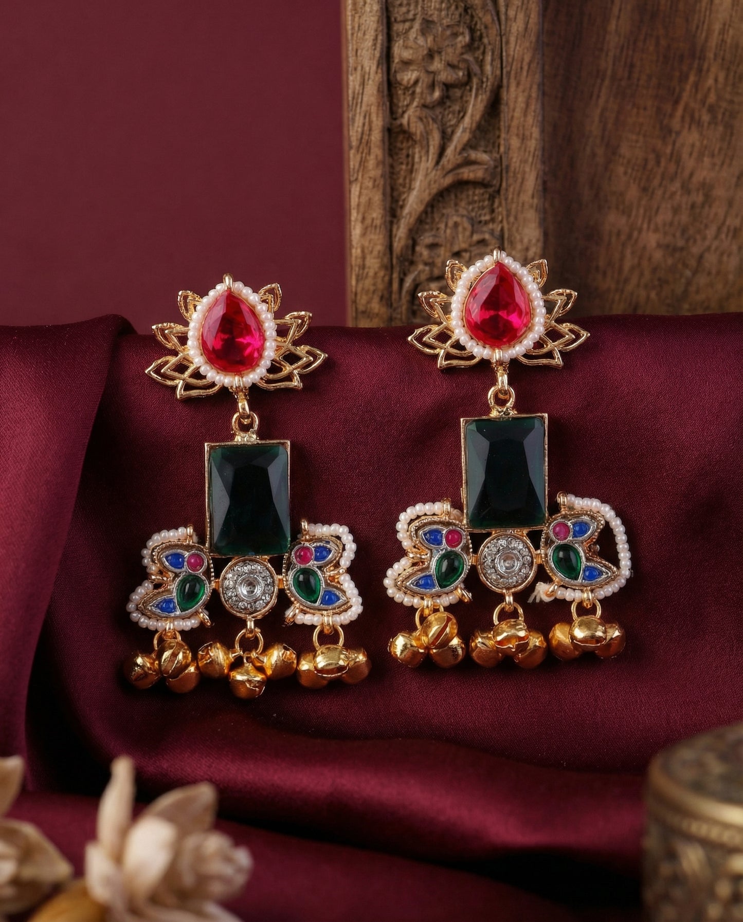 Devapriya Rajwada Brass lookalike Earring