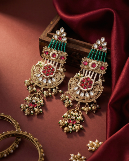 Krati Premium Zircone Kundan Earring