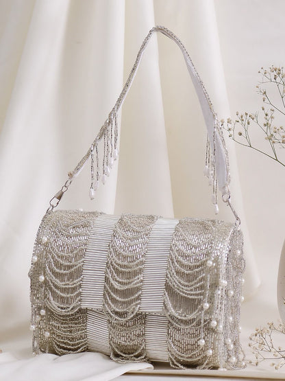 Silver Natalia Premium Handbag