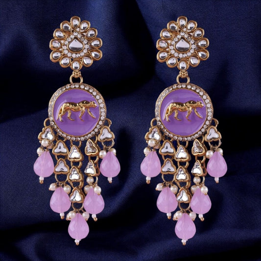 Lilac Arnav Bollywood Inspired Designer Earring