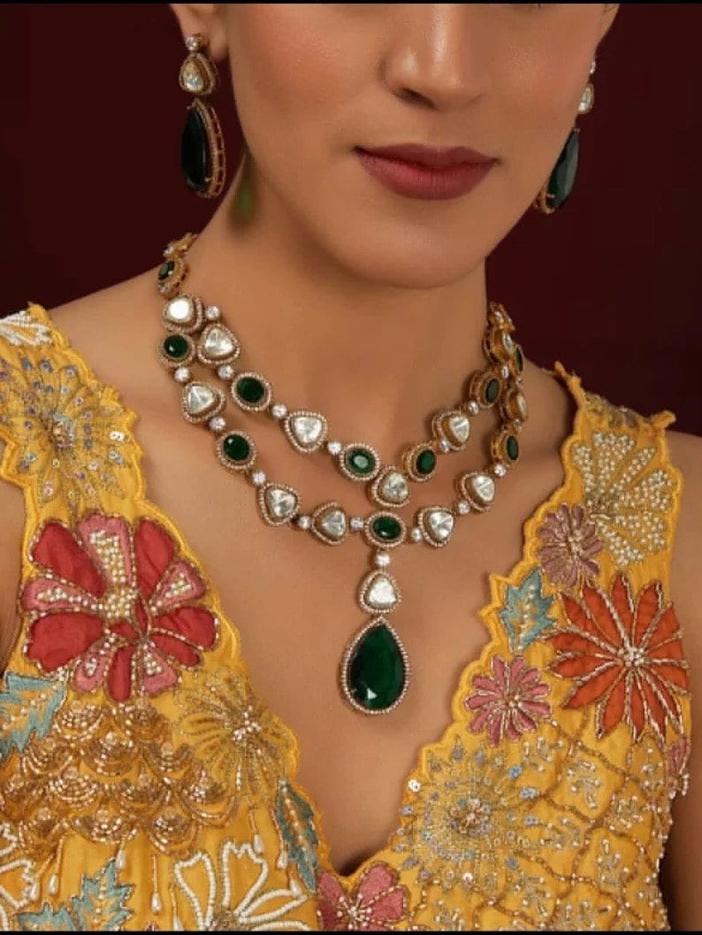 Emerald Ankush Necklace